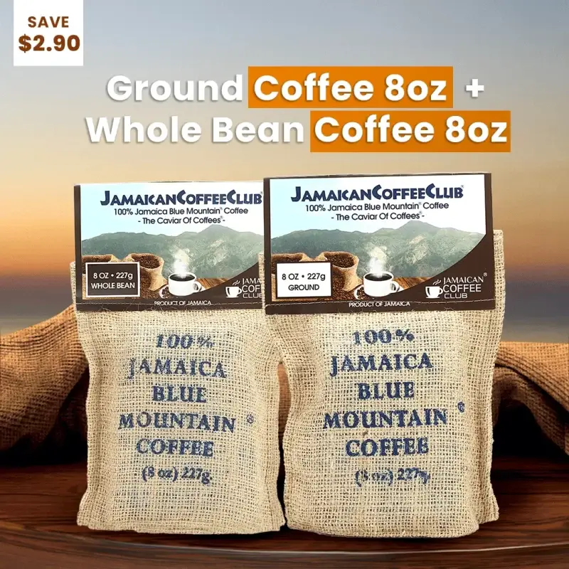 Ground Coffee 8oz + Whole Bean Coffee 8oz