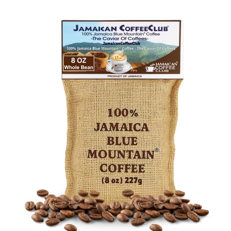 JAMAICA BLUE MOUNTAIN COFFEE 8 oz Whole Bean